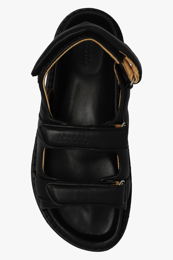 SchaferandweinerShops Ghana - Black 'Madee' leather sandals